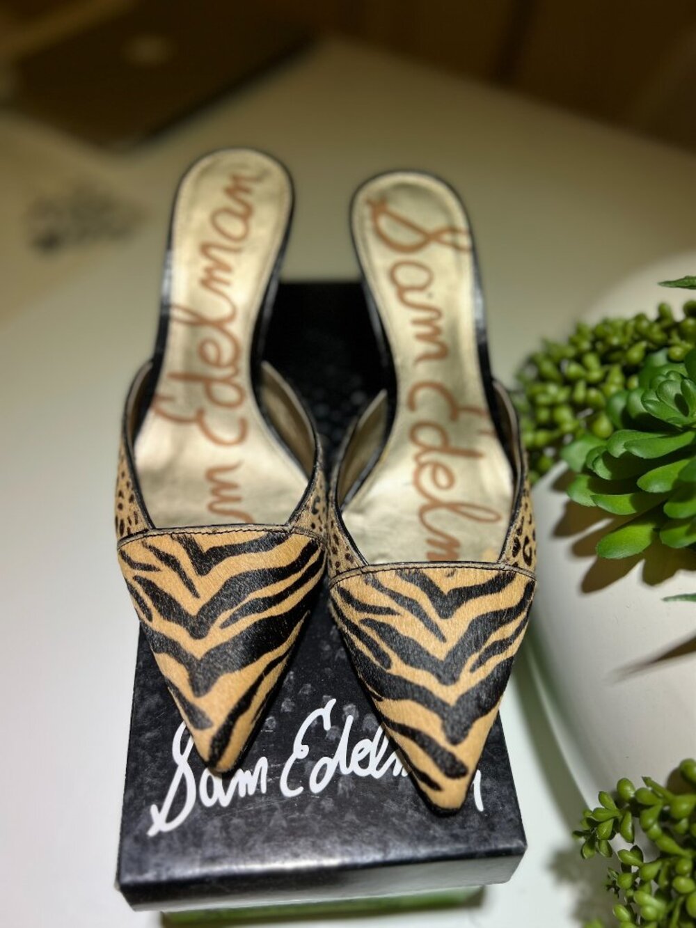 Sam Edelman Odelia Animal Print 3.5 inch heel sz 6.5 NWT